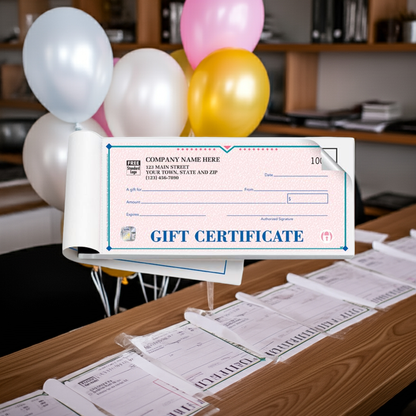 HSD862B High Security Booked Gift Certificates St. Croix Design