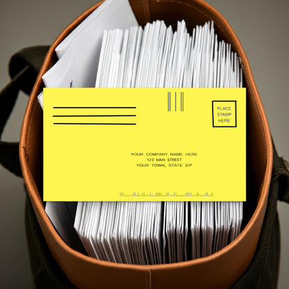 634CR Yellow #6 3/4 Courtesy Reply Envelopes 6 1/2 x 3 5/8" QTY 250