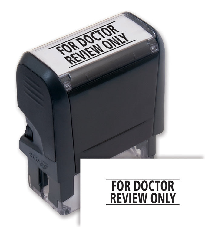 103057 Self-Inking For Doctor Review Only Stamp 1 11/16 x 9/16"