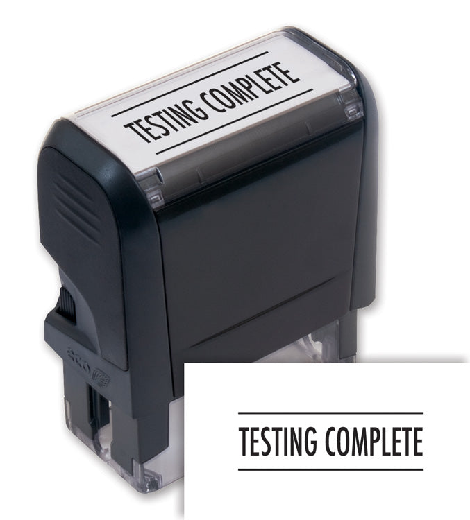 103060 Self-Inking Testing Complete Stamp 1 11/16 x 9/16"