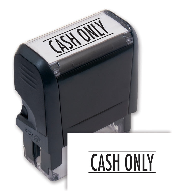 103068 Self-Inking Cash Only Stamp 1 11/16 x 9/16"