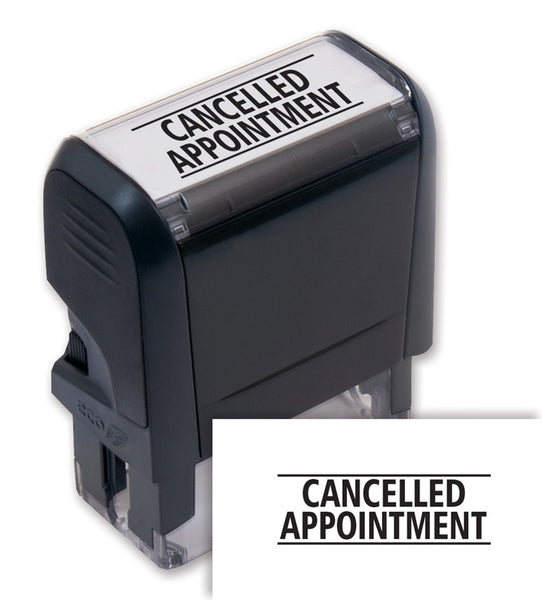103070 Self-Inking Cancelled Appointment Stamp 1 11/16 x 9/16"