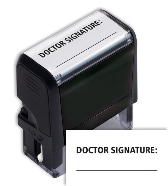 103078 Self-Inking Doctor Signature Stamp 1 11/16 x 9/16"