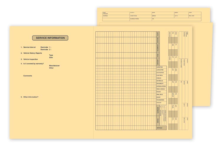 12387 Service File Folder 10 x 11 1/2