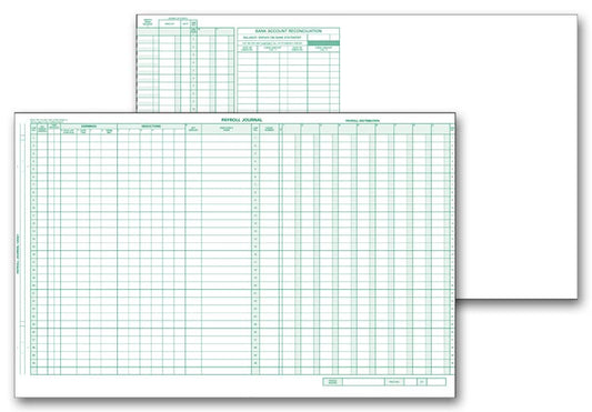 125021N Topwrite Payroll Journal 17 x 11" QTY 15