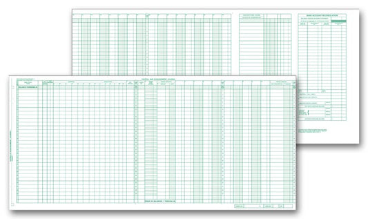 134021N Top Payroll/Expense Journal 23 1/2 x 11" QTY 15