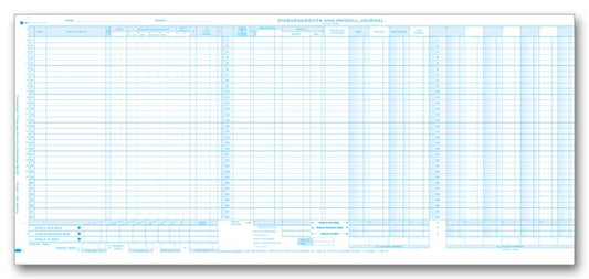 150DJ Payroll Cash Disbursement Journal Duplicate 24 3/4 x 11"  QTY 25