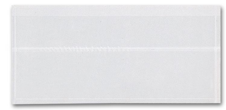 20149 Adhesive Transparent Plastic File Pockets 4 x 8" QTY 250