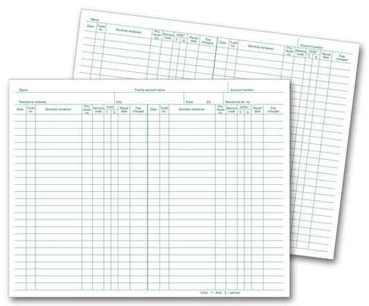 20597 Dental Service Records 10 x 7 3/4"  QTY 250