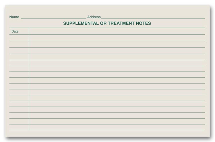 20621 Green Ledger Treatment Notes 7 3/4 x 5