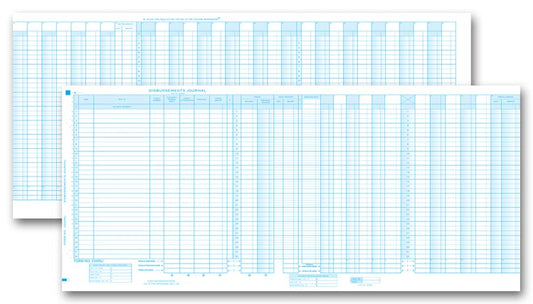 2200NJ Accounts Payable Disbursement Journal 24 1/2 x 11"  - QTY 25