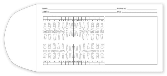 24038 Deluxe X-Ray Mailing Envelope 3 1/2 x 6 1/2" - 500 Envelopes