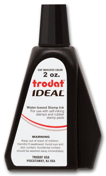 307000 Ideal Black Ink Refill for Self-Inking Stamp
