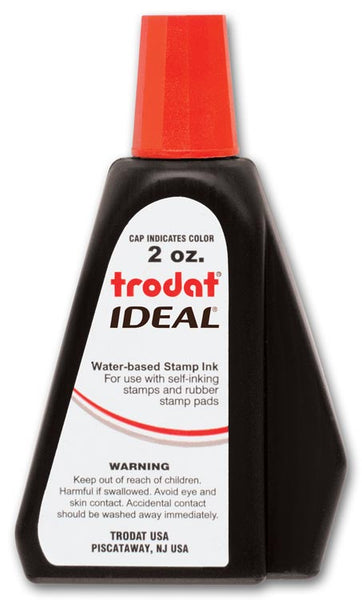 307002 Ideal Red Ink Refill for Self-Inking Stamp