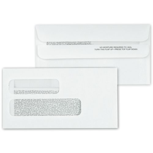 5025C Double Window Confidential Self Seal Envelopes 6 7/8 x 3 5/8" QTY 100
