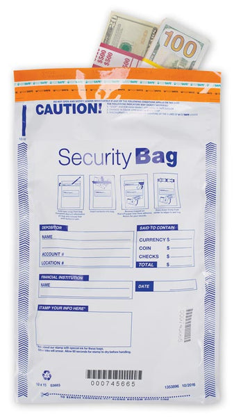 53883 Single Pocket Deposit Bag Opaque 10 x 15" - QTY 100 BAGS