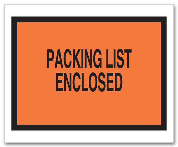 733 Packing List Envelope with Pressure Sensitive Backing 5 1/2 x 4 1/2" QTY 250
