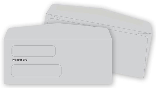 775 Double Window Envelope 8 5/8 x 3 5/8" QTY 100