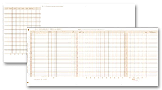 800JG Legal General Accounting Journal 24 1/2 x 11"  - QTY 25