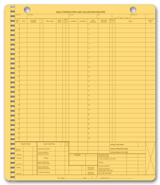 810 Data Board Daysheet 10 x 11" QTY 250