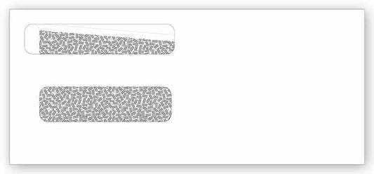 91552 Double Window Envelope 8 5/8 x 3 5/8"  QTY 100