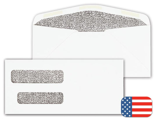 91700 Double Window Envelope 9 x 4 1/8" QTY 500