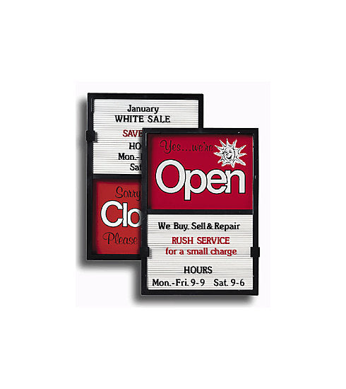 918 Open/Closed Sign Kit 14 x 20"