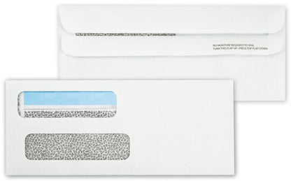 92502 Double Window Envelope Self Seal 8 5/8 x 3 5/8" QTY 100