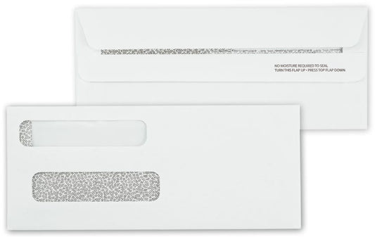 92552 Double Window Self Seal Check Envelope 8 5/8 x 3 5/8" - QTY 100