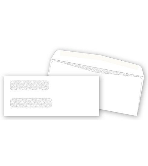 9379 Double Window Confidential Envelopes 8 5/8 x 3 5/8" QTY 250