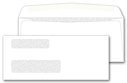 9380 Double Window Confidential Envelope 8 5/8 x 3 5/8" QTY 100