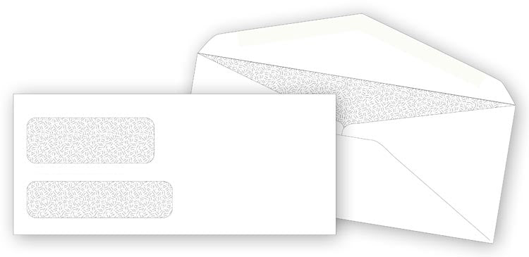 DW3787 Double Window Confidential Envelope 3 7/8 x 8 7/8" QTY 250