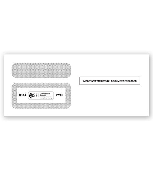 TF12121 1099 Double Window Envelope 3 7/8 x 9" QTY 25