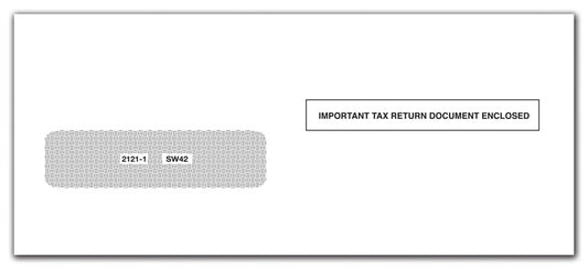 TF21211 1042S Single Window Envelope 9 x 3 7/8" QTY 25