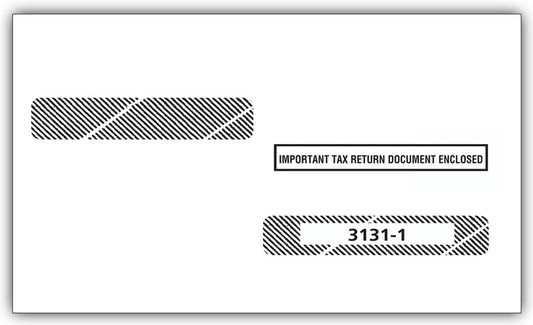 TF31311 Laser W-2 Double-Window Envelope 9 x 5 5/8" QTY 25