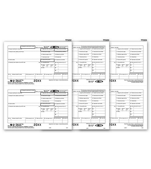 TF5648 Laser W-2 Magnetic Media Electronic Filing Set 8 1/2 x 11"  QTY 50 Sets