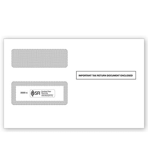 TF77771 2022 1099 2 Up Double-Window Envelope 5 5/8 x 9" QTY 25